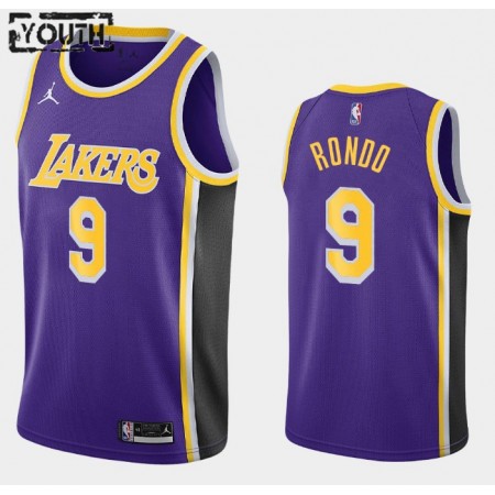 Maillot Basket Los Angeles Lakers Rajon Rondo 9 2020-21 Jordan Brand Statement Edition Swingman - Enfant
